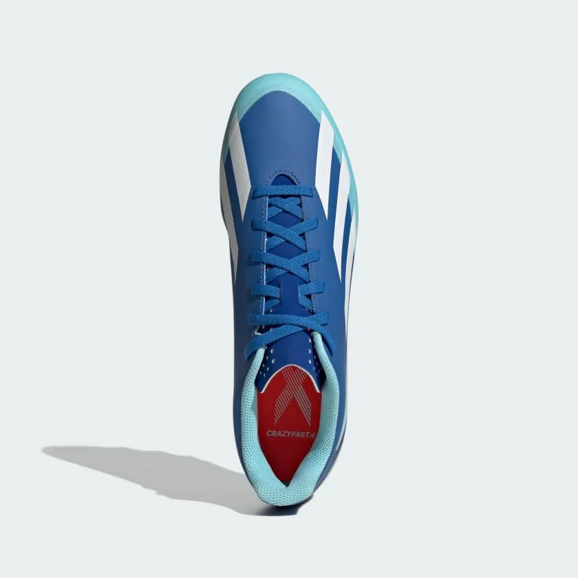 ADIDAS X CRAZYFAST.4 FLEXIBLE GROUND BOOTS-BLUE