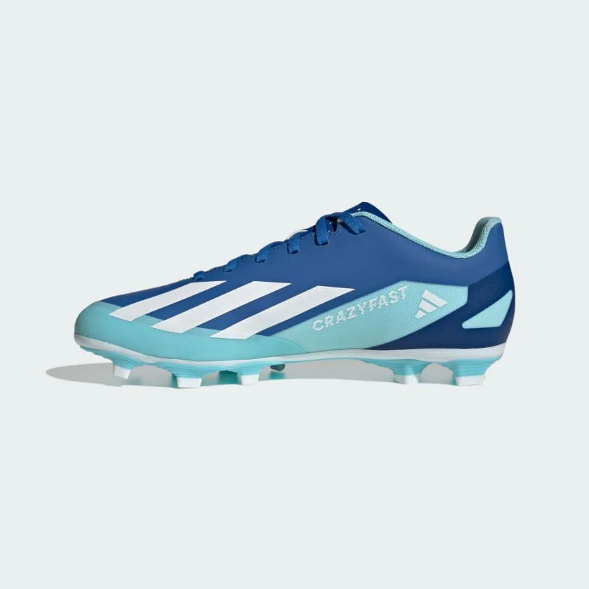 ADIDAS X CRAZYFAST.4 FLEXIBLE GROUND BOOTS-BLUE