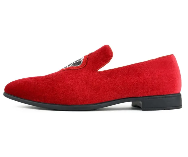 Amali The Crown Royal Velvet Loafers Men’s Slip On