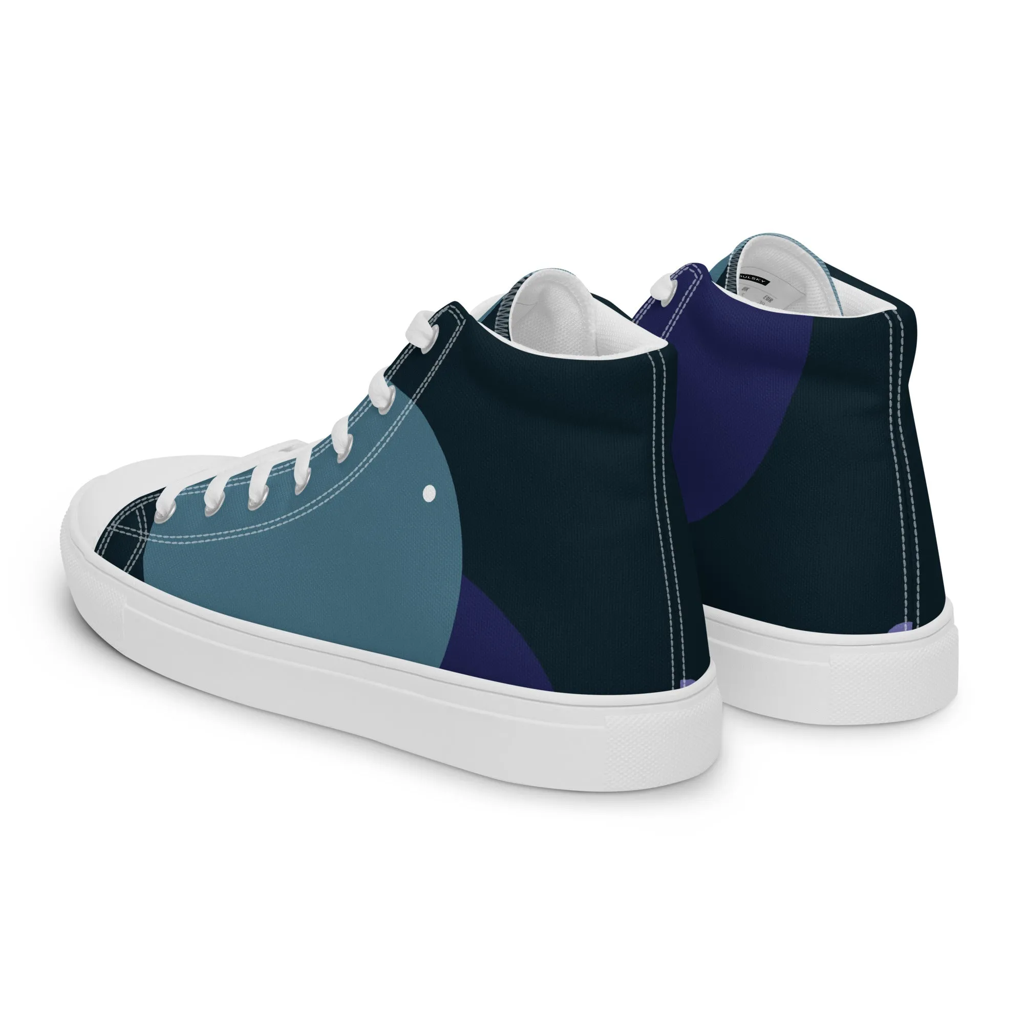 ARTIST Men’s High Top Canvas Shoes (Blue Tones)