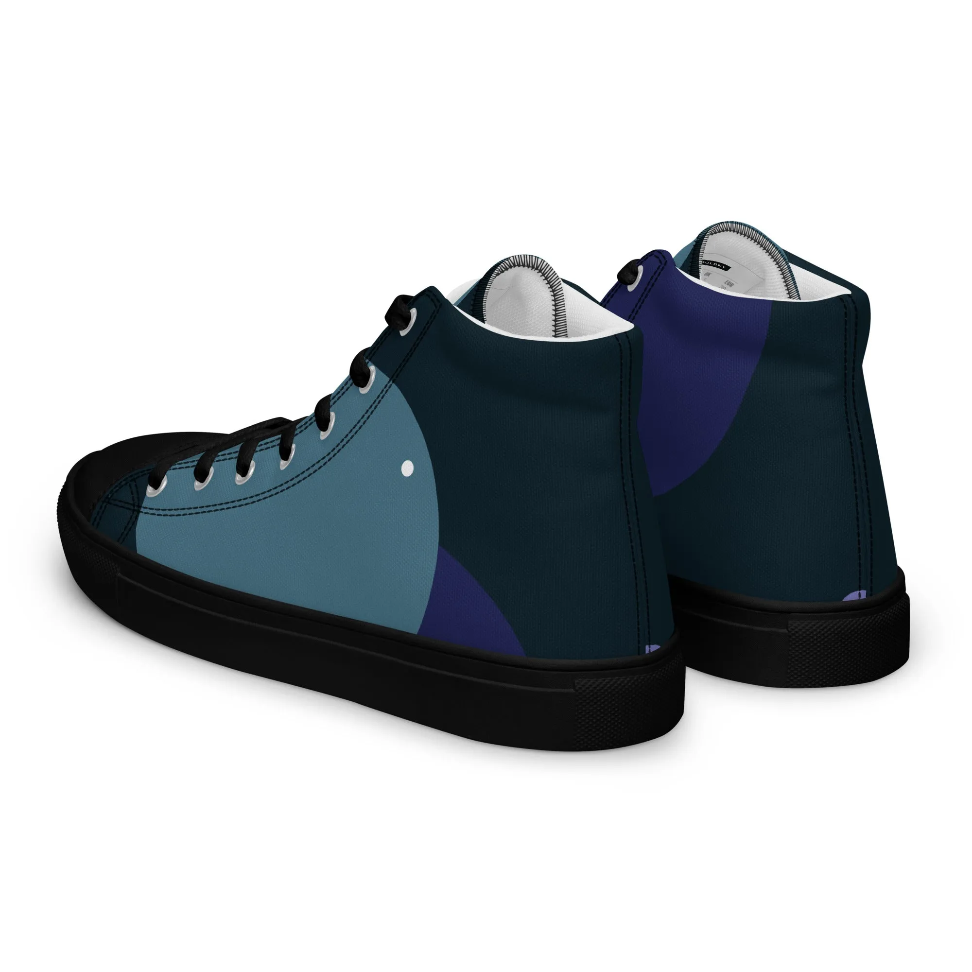 ARTIST Men’s High Top Canvas Shoes (Blue Tones)