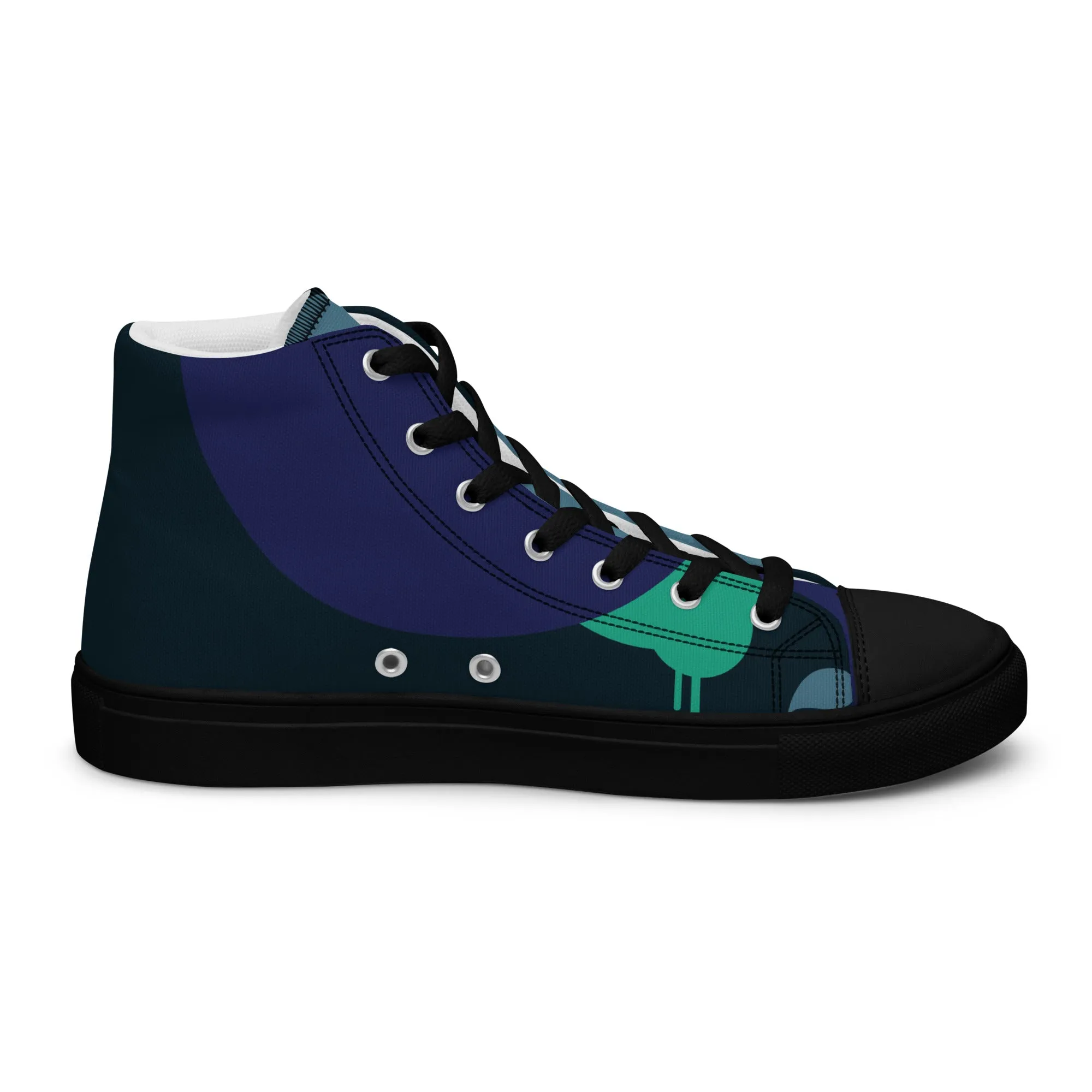 ARTIST Men’s High Top Canvas Shoes (Blue Tones)