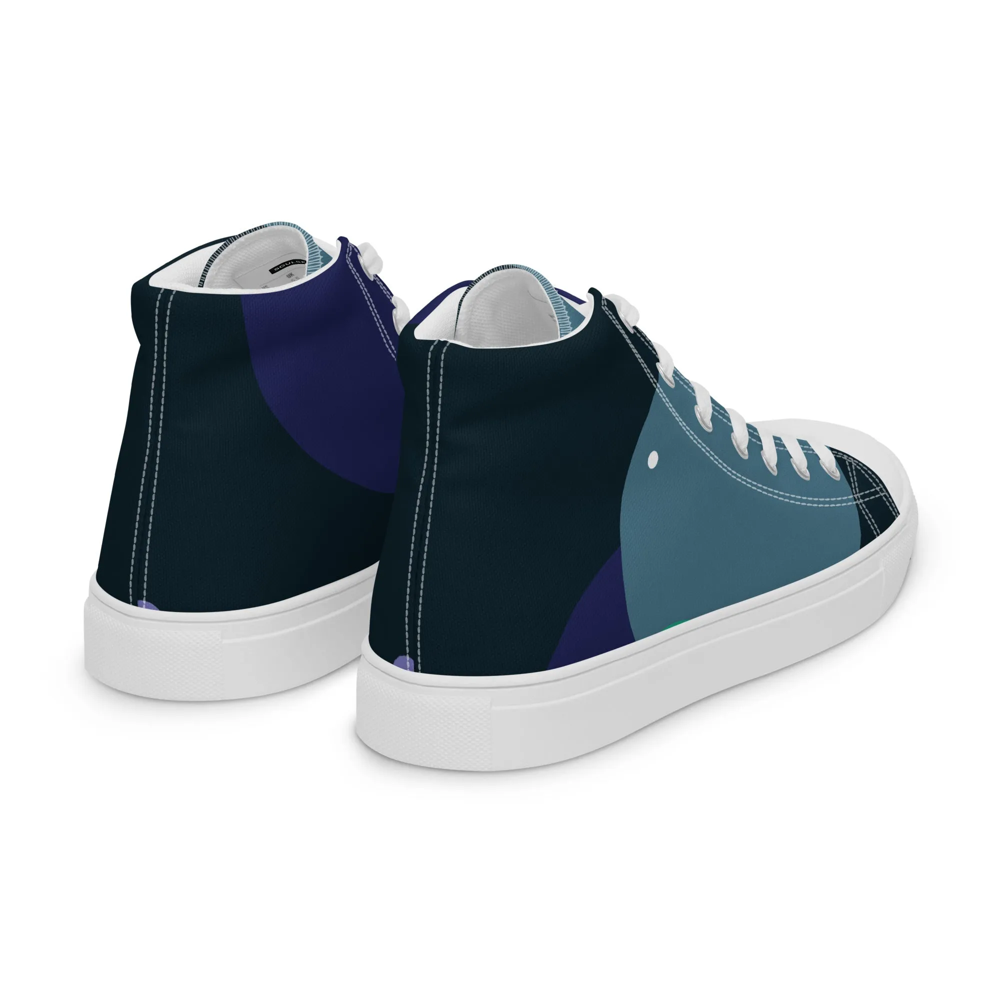 ARTIST Men’s High Top Canvas Shoes (Blue Tones)