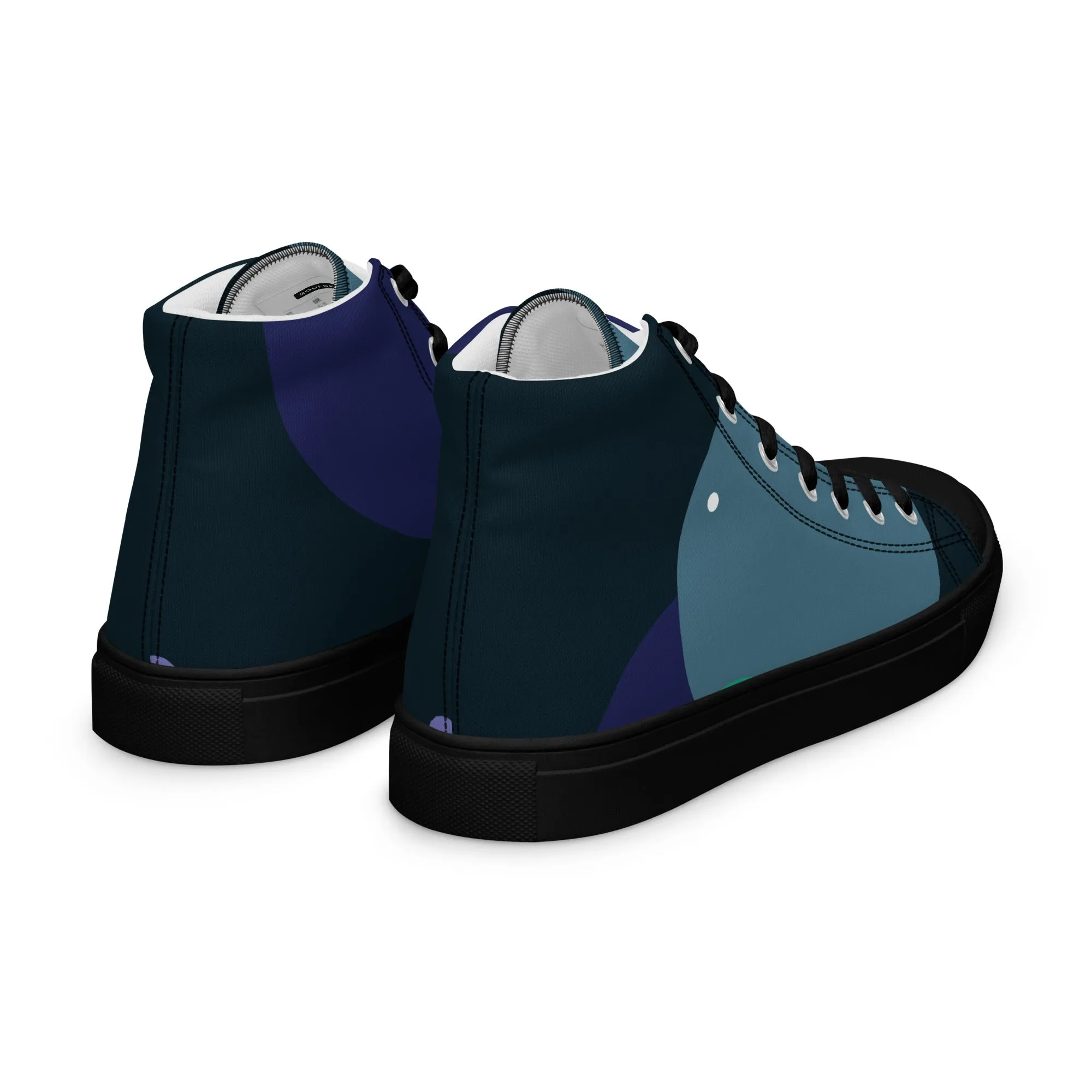 ARTIST Men’s High Top Canvas Shoes (Blue Tones)