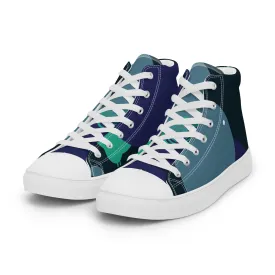 ARTIST Men’s High Top Canvas Shoes (Blue Tones)