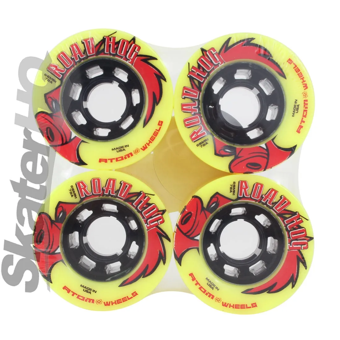 Atom Road Hog Quad 66x38mm/78a 4pk - Yellow