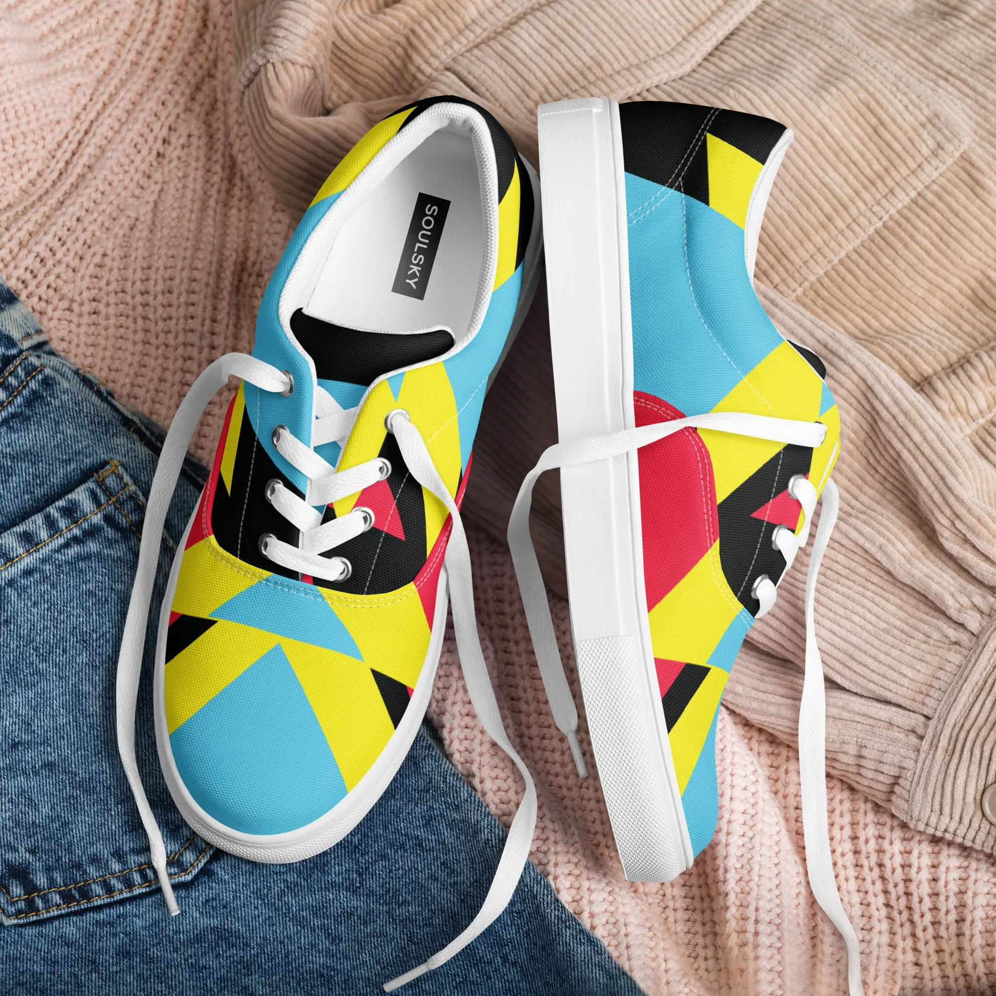 BE BRAVE Men’s Lace-Up Canvas Shoes