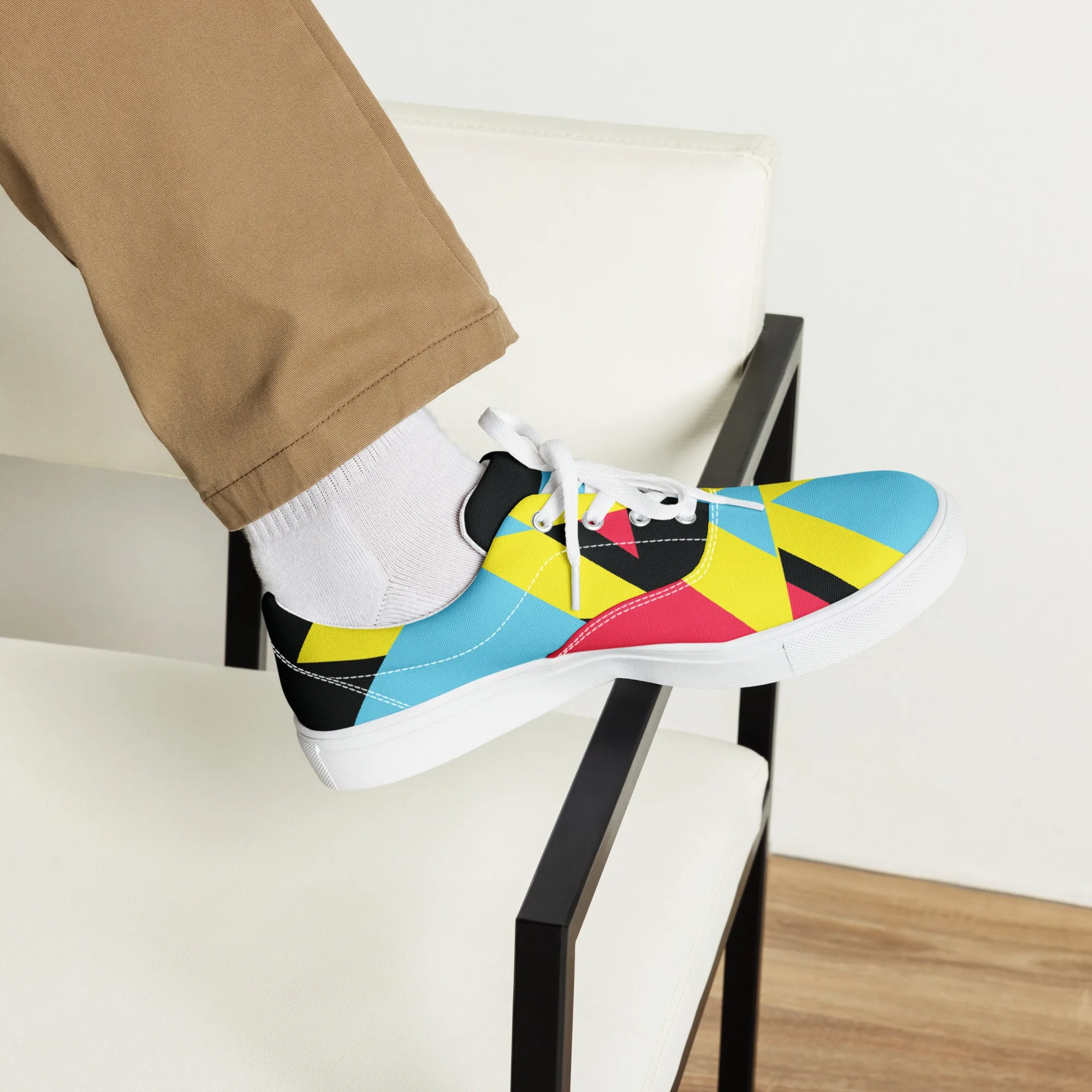 BE BRAVE Men’s Lace-Up Canvas Shoes