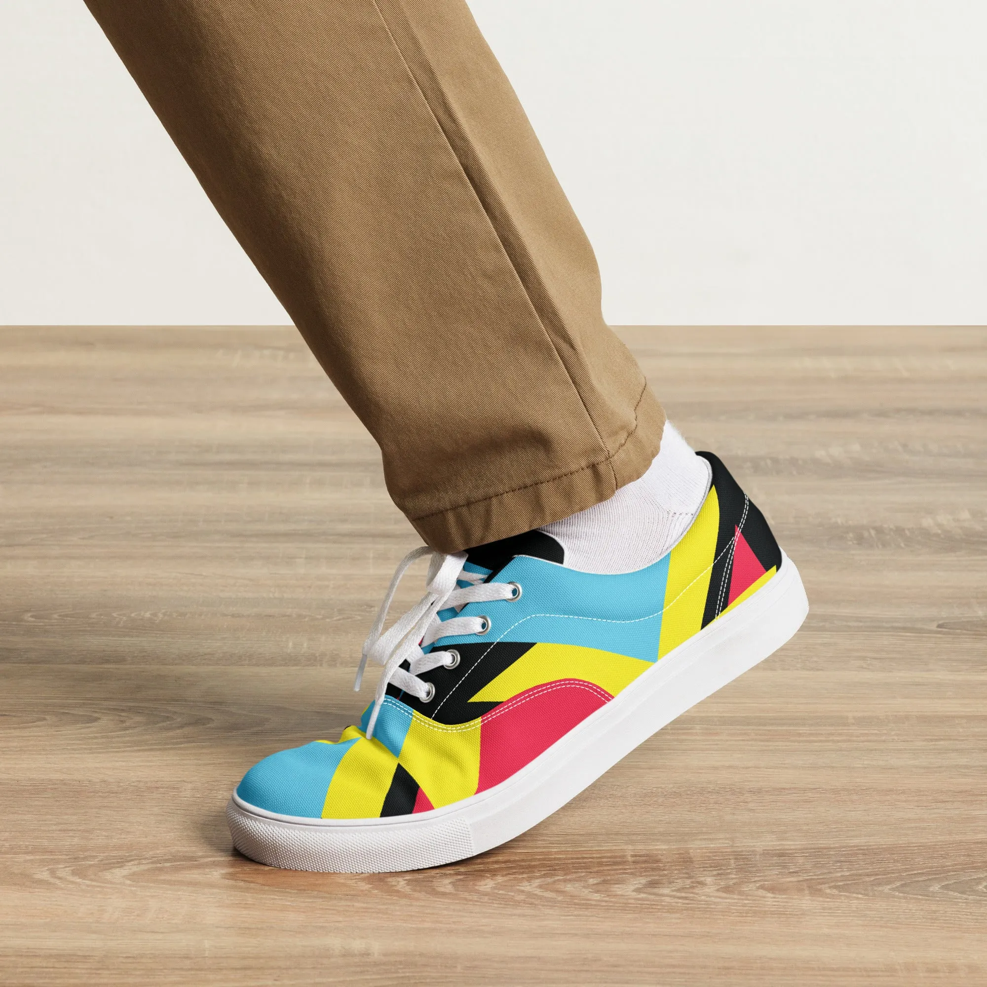 BE BRAVE Men’s Lace-Up Canvas Shoes
