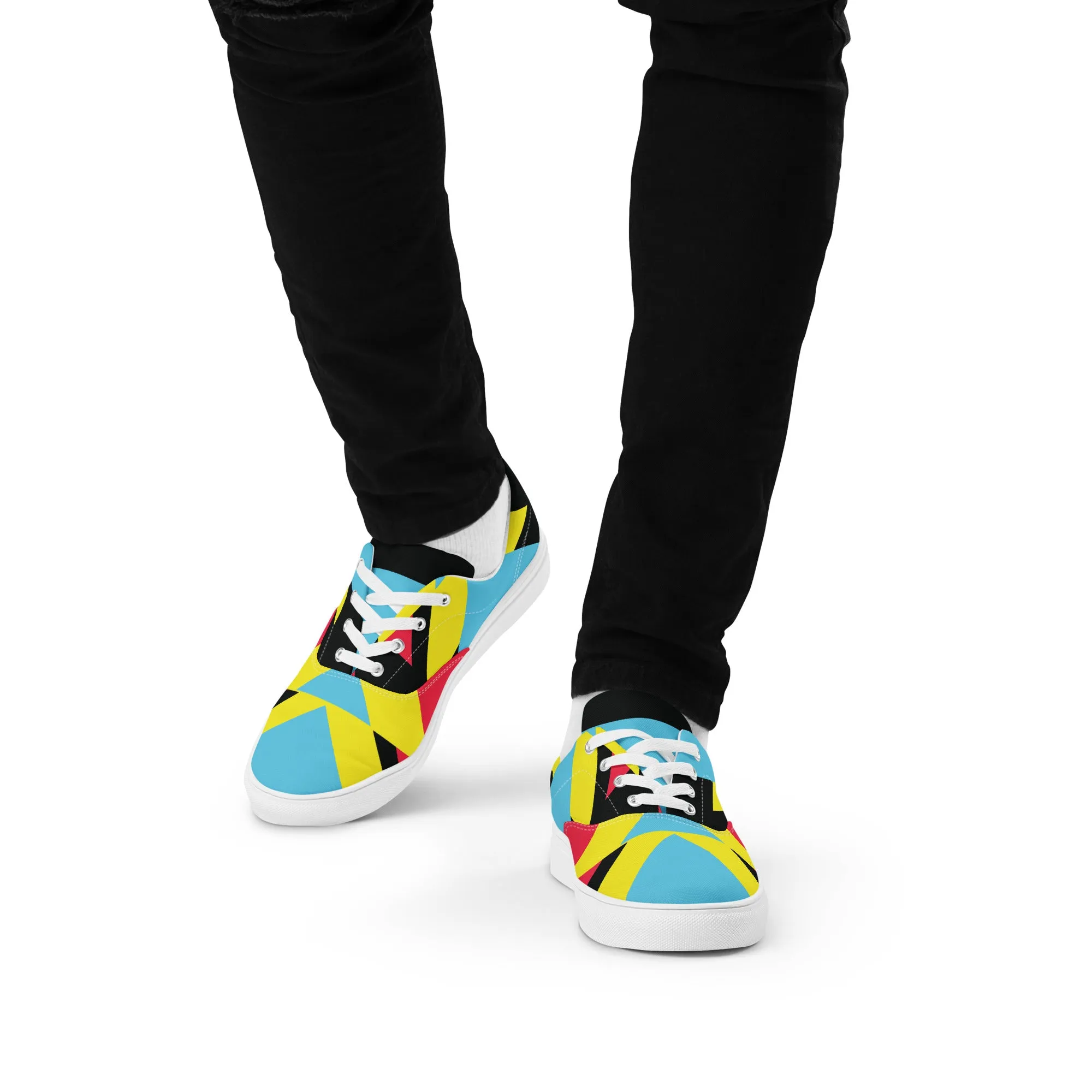 BE BRAVE Men’s Lace-Up Canvas Shoes