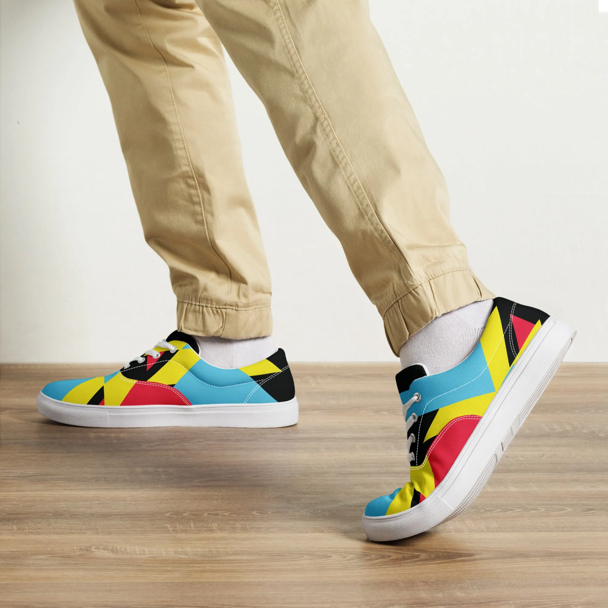 BE BRAVE Men’s Lace-Up Canvas Shoes