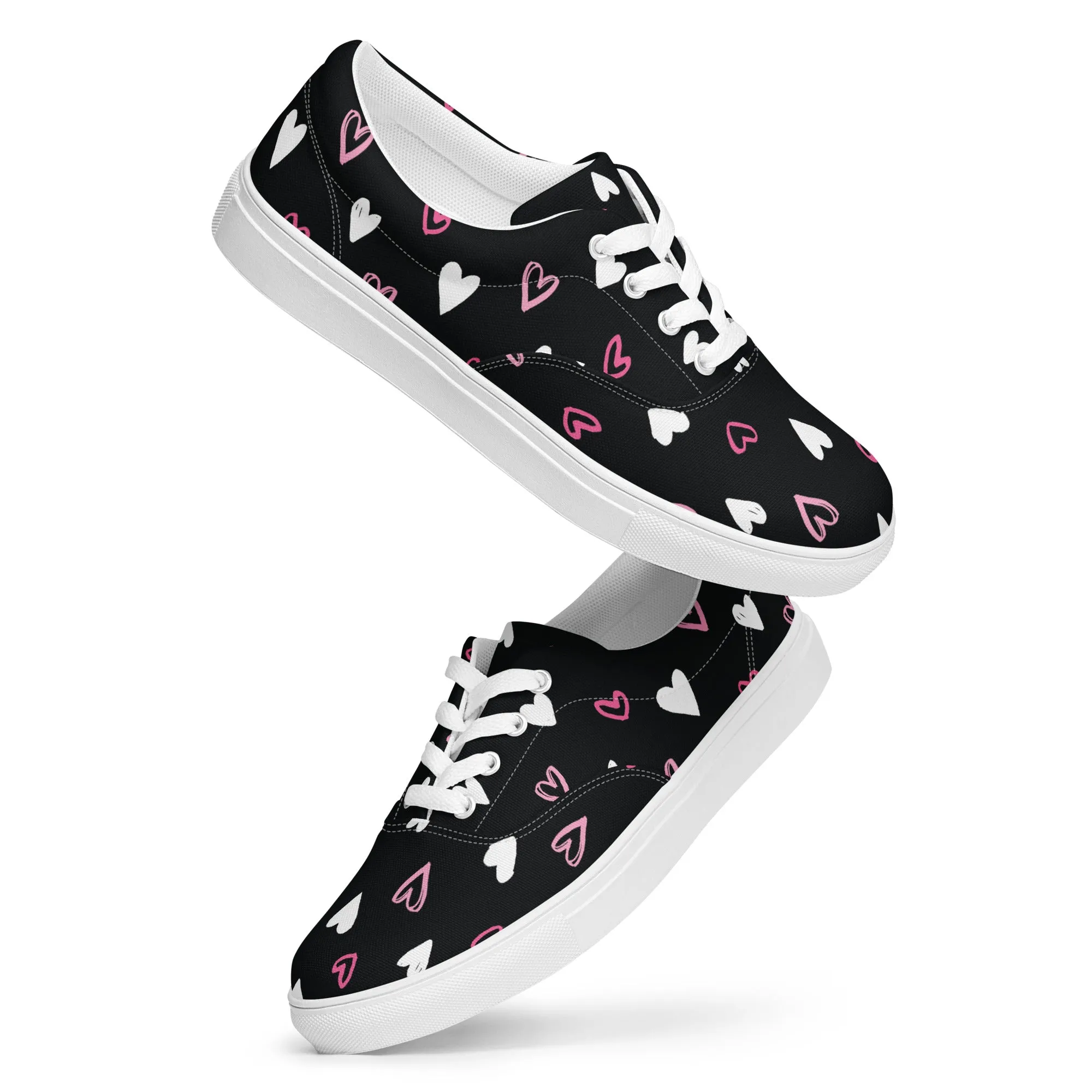 BE MY VALENTINE Men’s Lace-Up Canvas Shoes