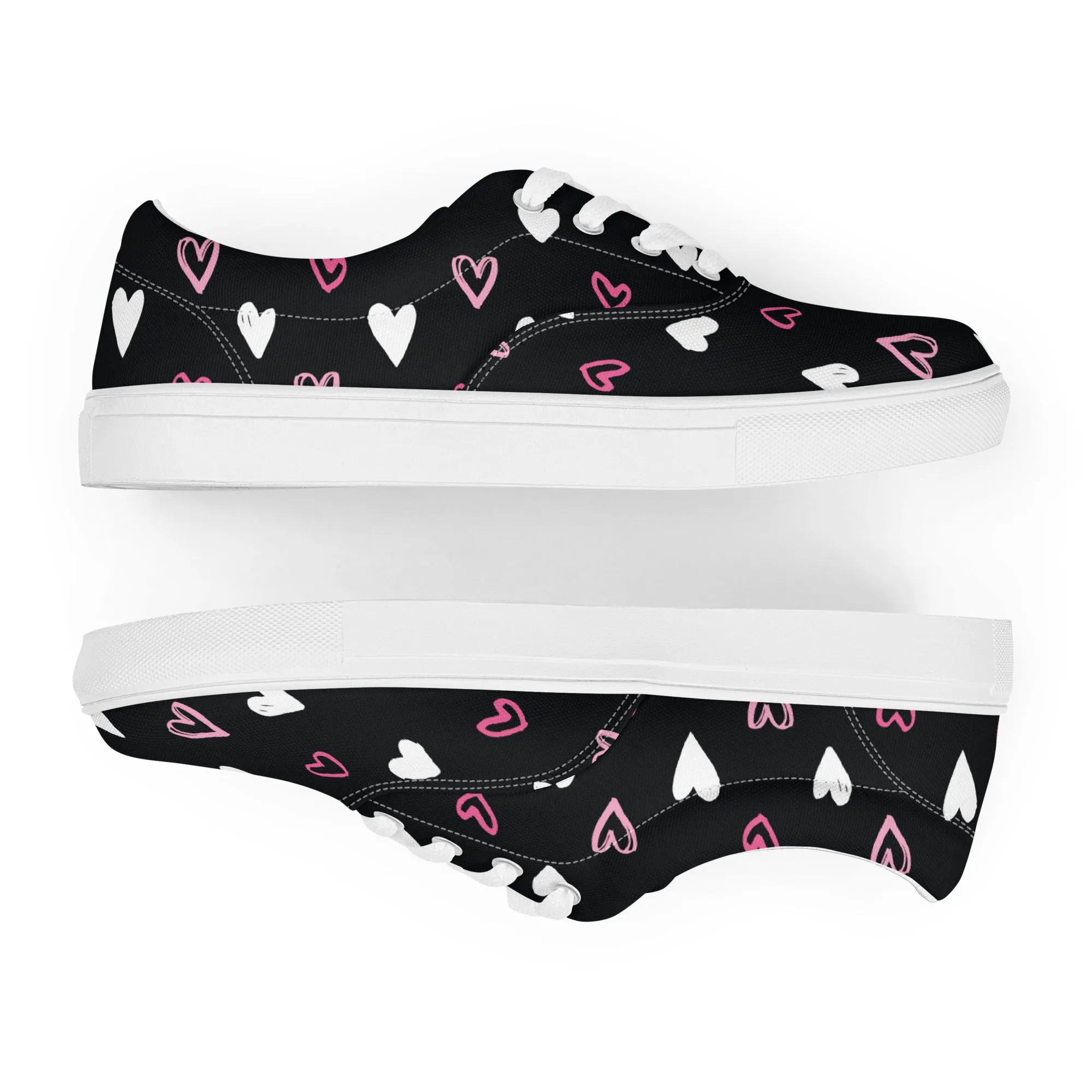 BE MY VALENTINE Men’s Lace-Up Canvas Shoes