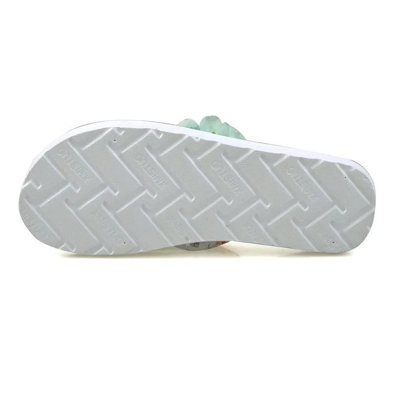 Bohemia Flowers Beach Flip Flops