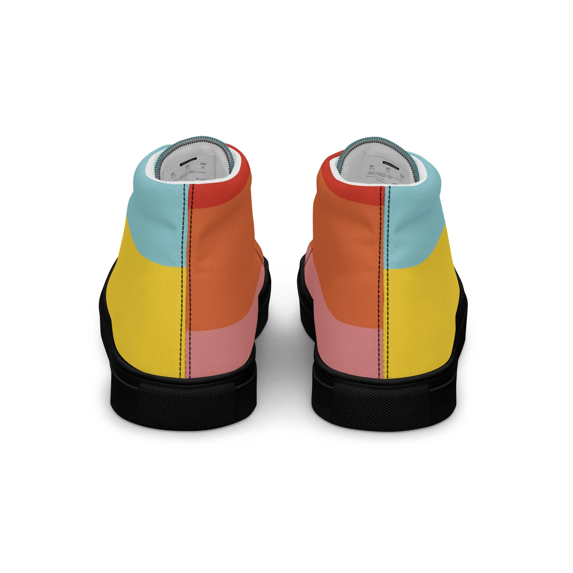 COLORFUL Men’s High Top Canvas Shoes