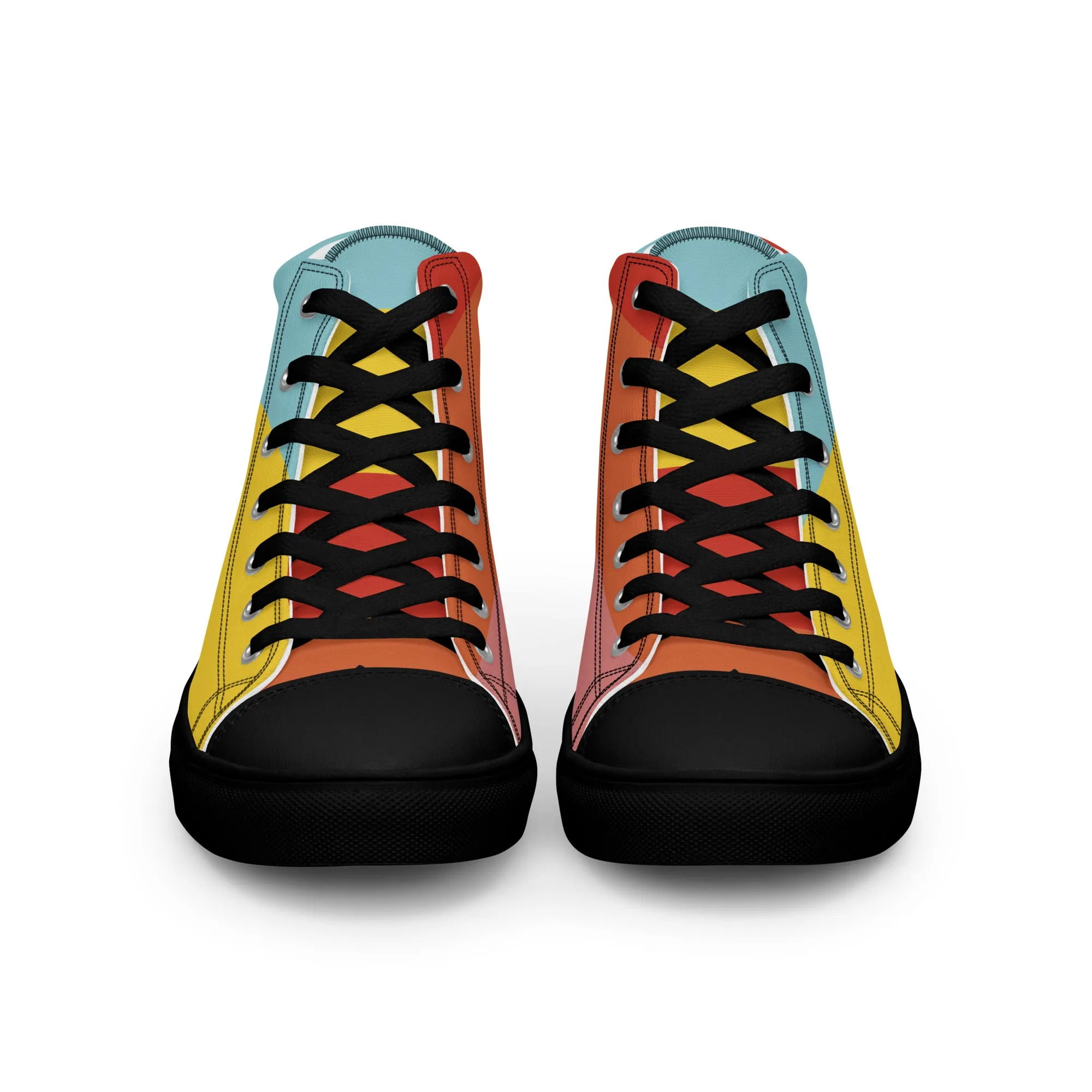 COLORFUL Men’s High Top Canvas Shoes
