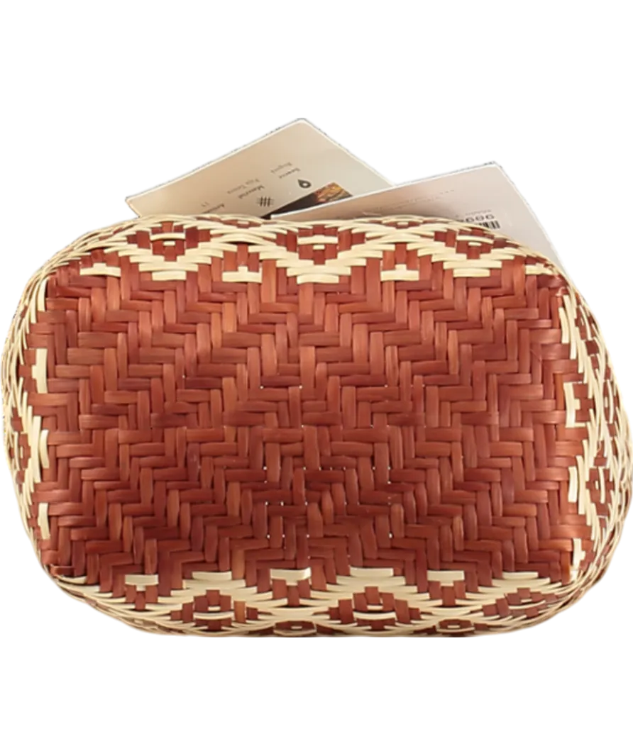 Columbia Collective Beige Handmade Mini Basket Bag