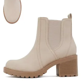 Did Your Boots Stop Workin' Lug Sole with Stack Heel Short Boot