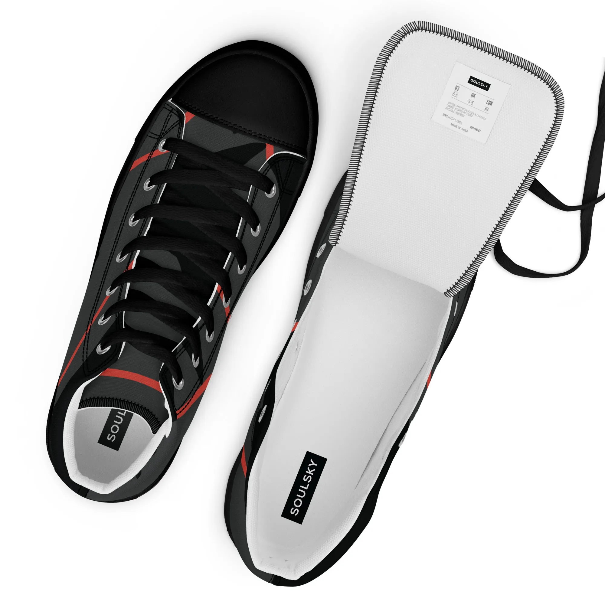 DREAM CHASER Women's High Top Canvas Shoes