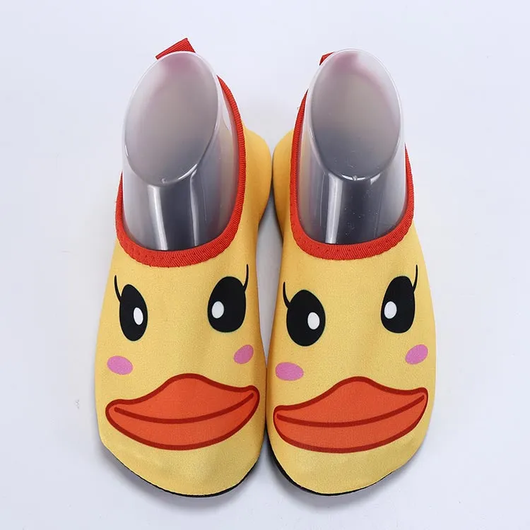 Duck Printed Lovely Kids Beach Shoes #Yellow #Beach Shoes