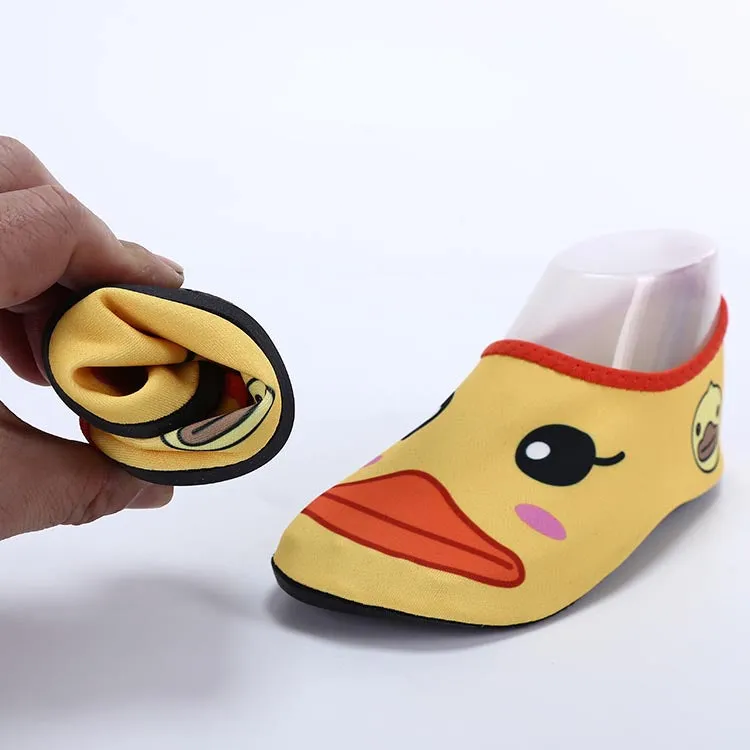 Duck Printed Lovely Kids Beach Shoes #Yellow #Beach Shoes