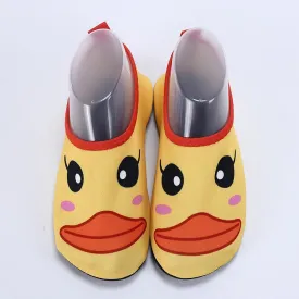 Duck Printed Lovely Kids Beach Shoes #Yellow #Beach Shoes