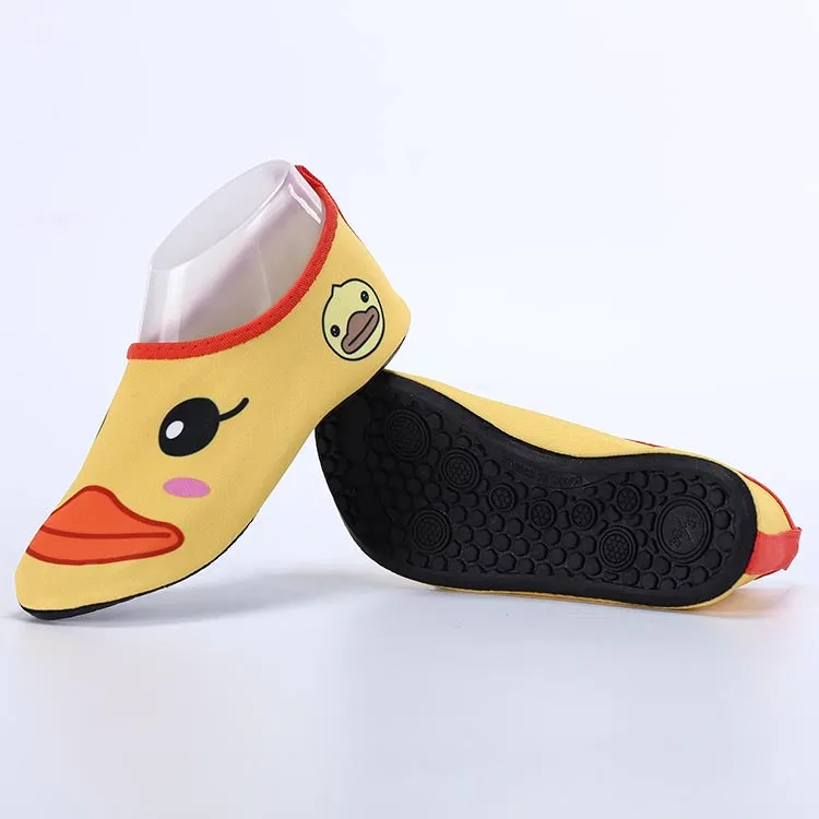 Duck Printed Lovely Kids Beach Shoes #Yellow #Beach Shoes
