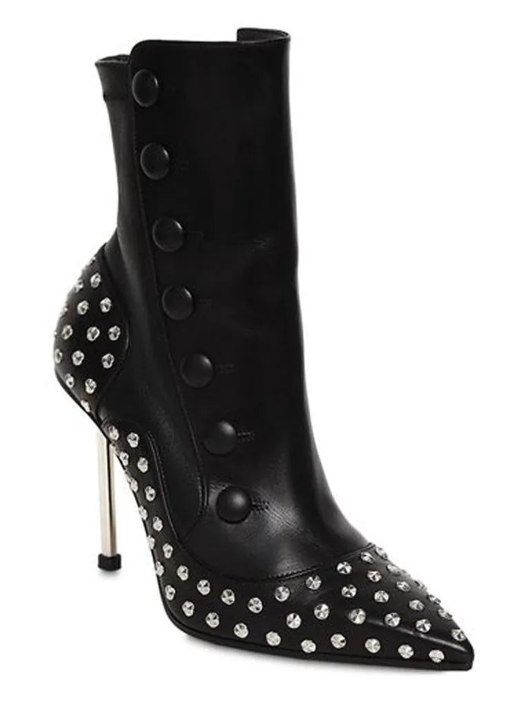Embellished Victorian Boots