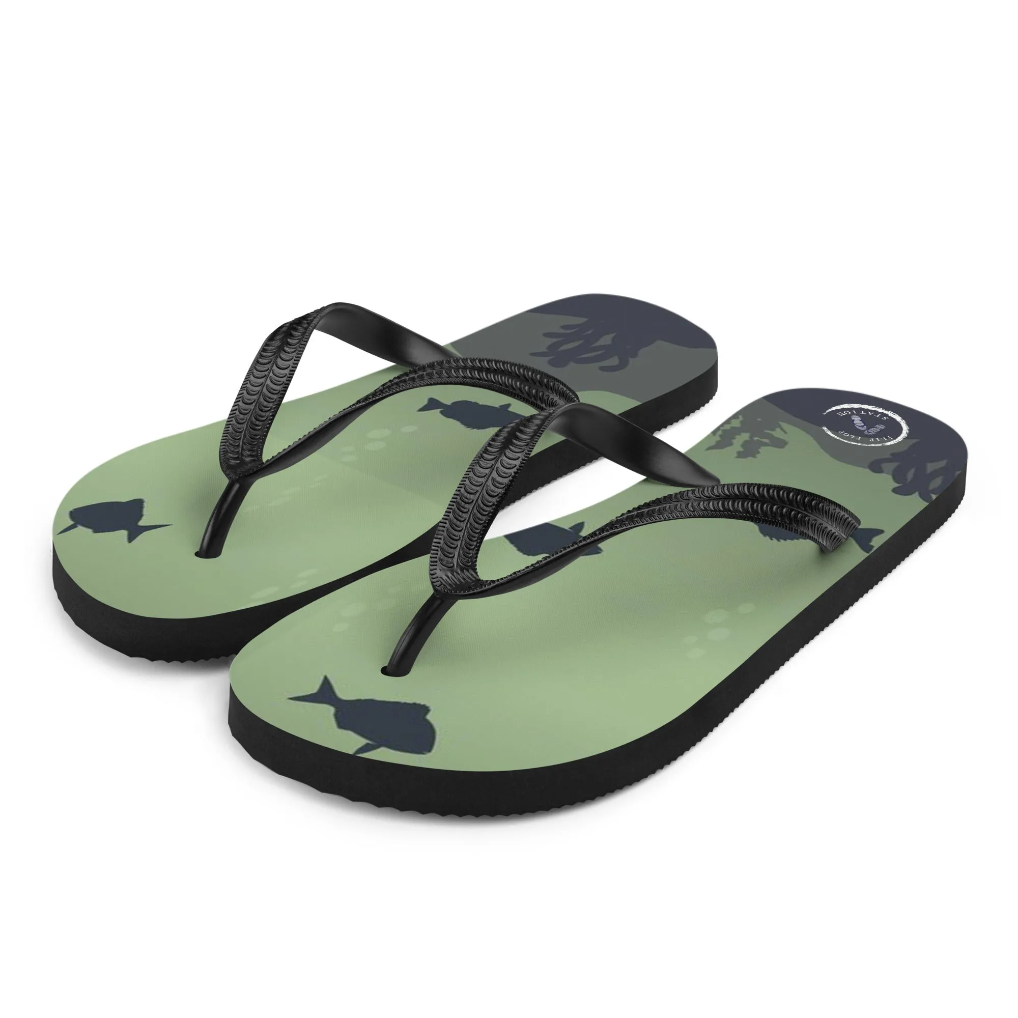 Fish Shadows Flip-Flops