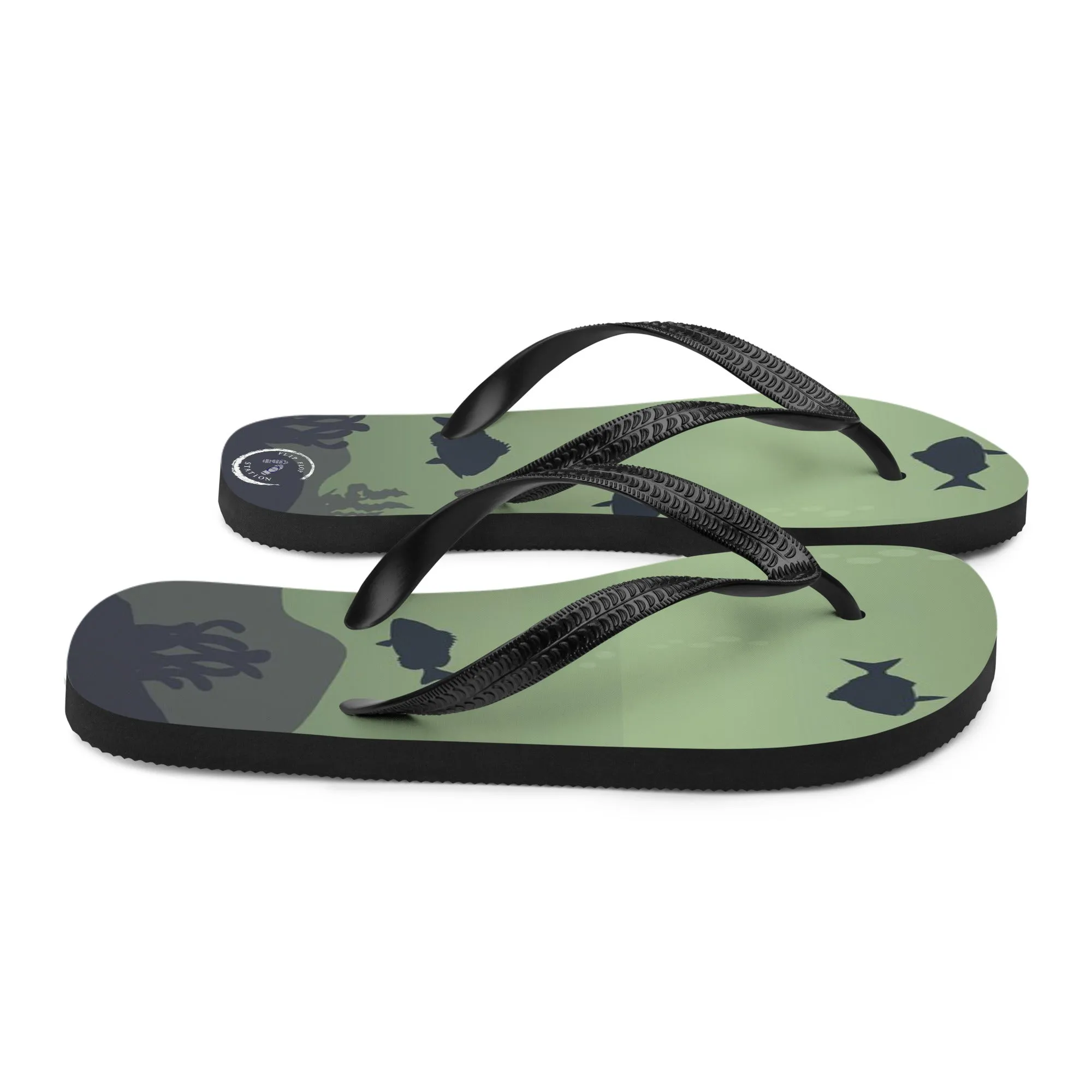 Fish Shadows Flip-Flops