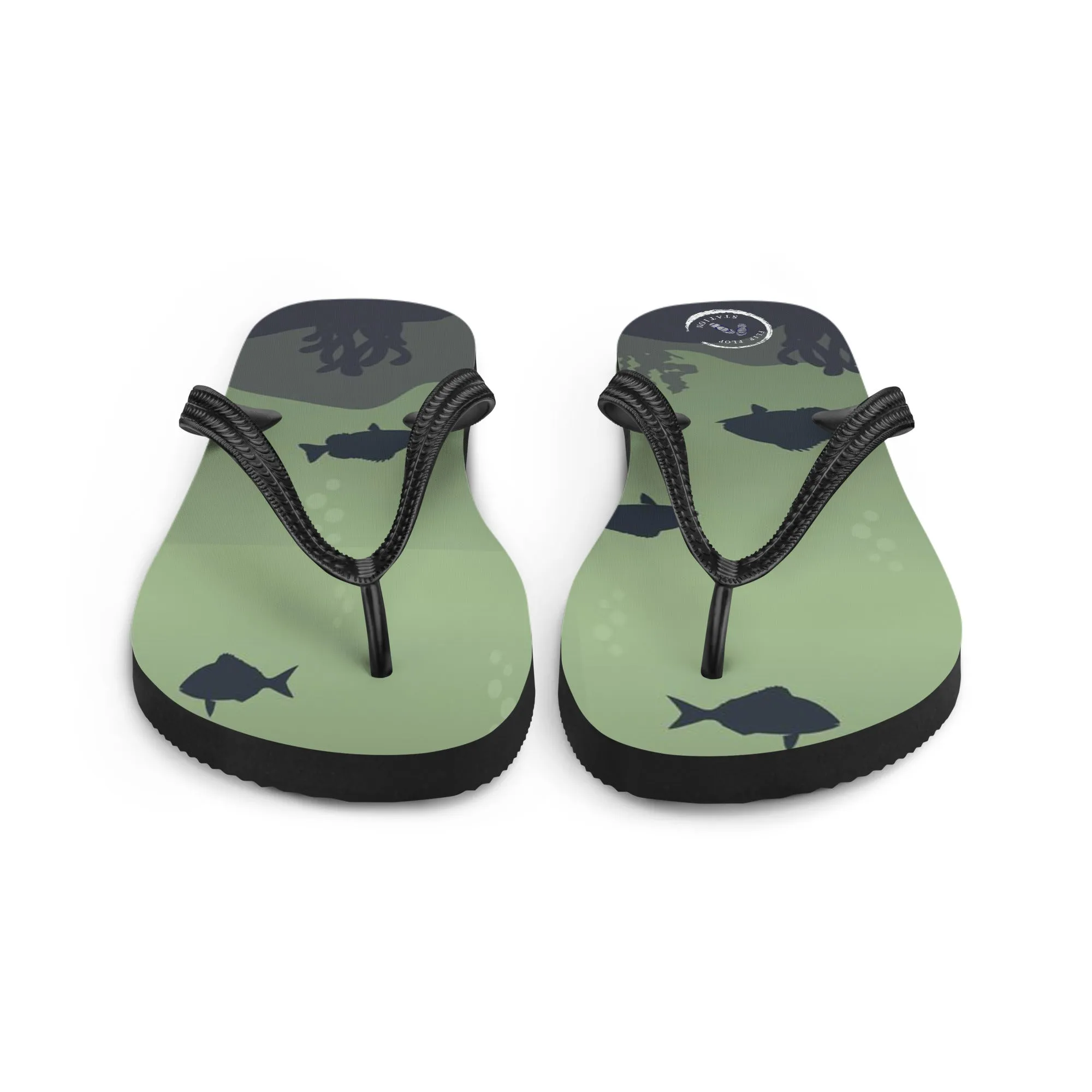 Fish Shadows Flip-Flops