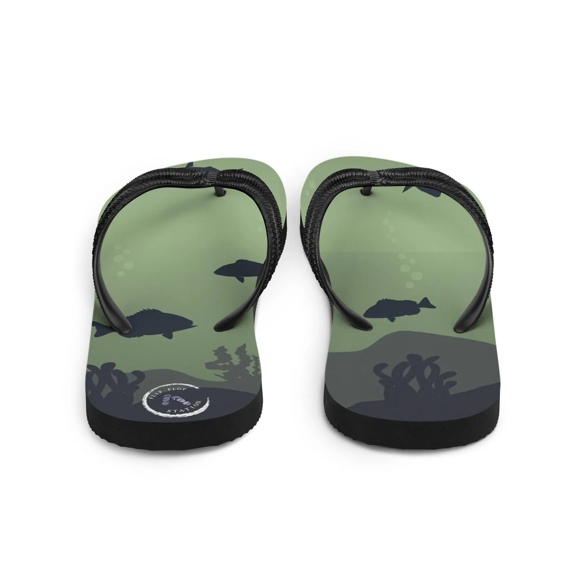 Fish Shadows Flip-Flops