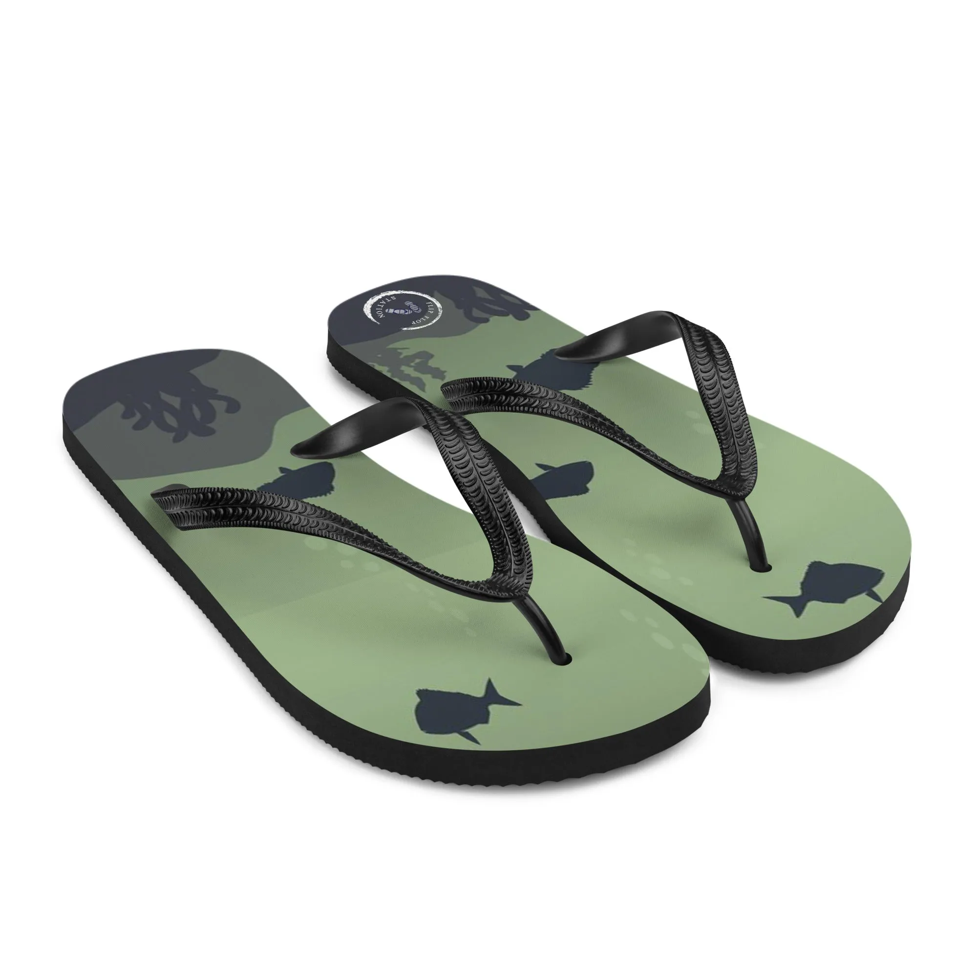 Fish Shadows Flip-Flops