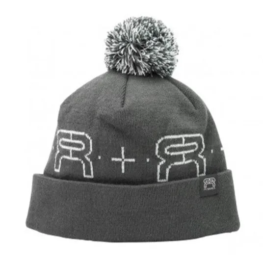 FR Pompom Grey Beanie