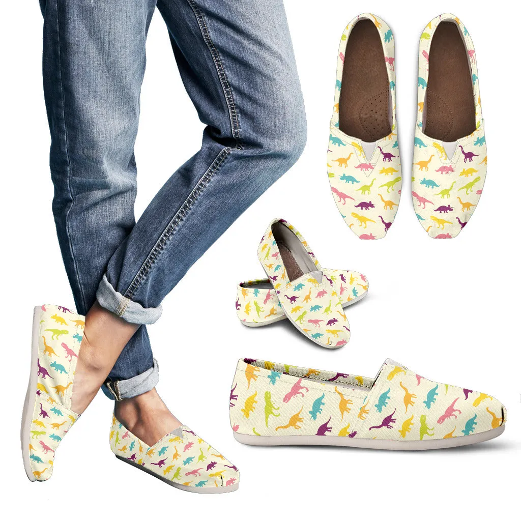 Fun Dinos - Women's Canvas Shoes
