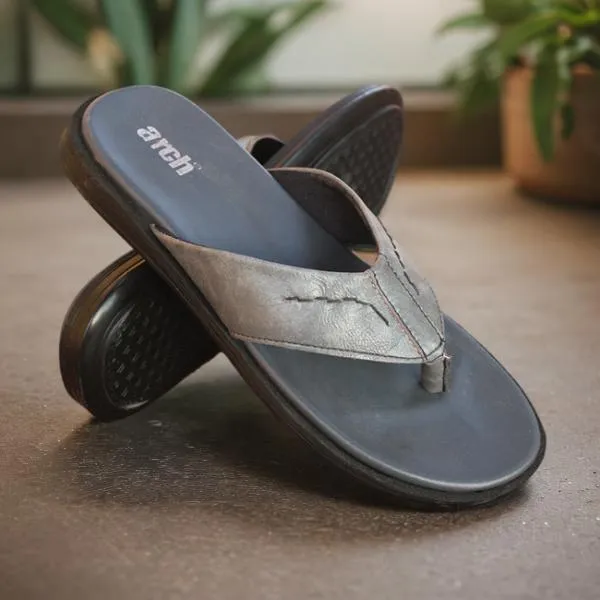 Grey Slippers for men