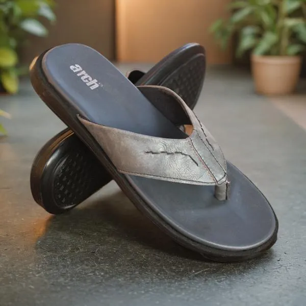 Grey Slippers for men