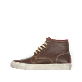 HELSTONS C5 LEATHER MOTORCYCLE BOOTS - ANALINE TAN