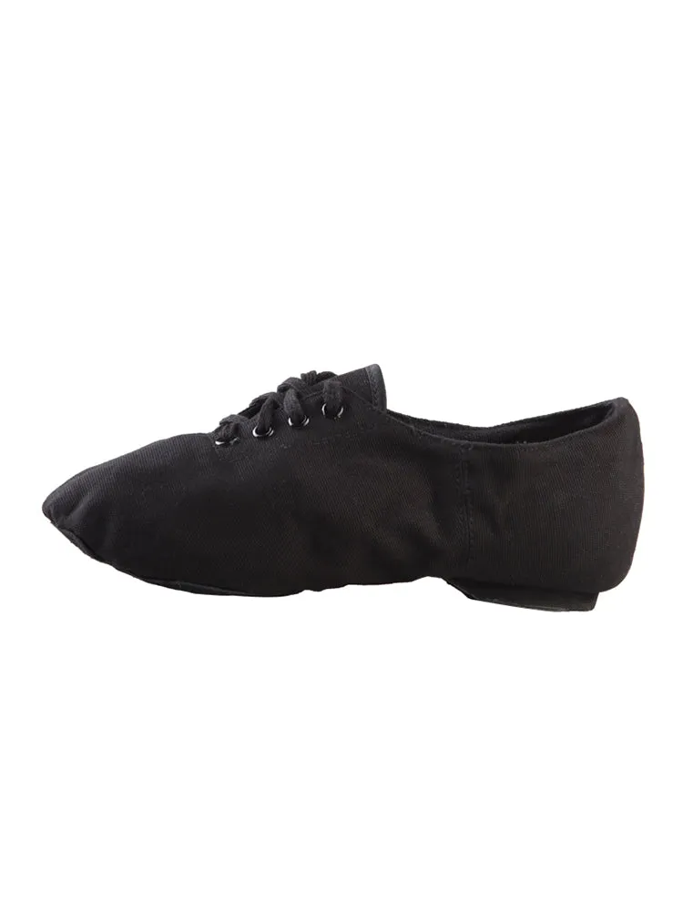 Jazz Shoes Canvas Low Top Jazz Practice Shoe Heel Dance Shoes
