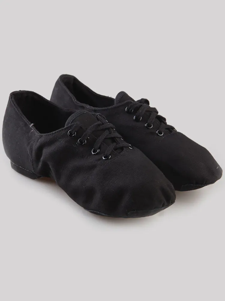 Jazz Shoes Canvas Low Top Jazz Practice Shoe Heel Dance Shoes