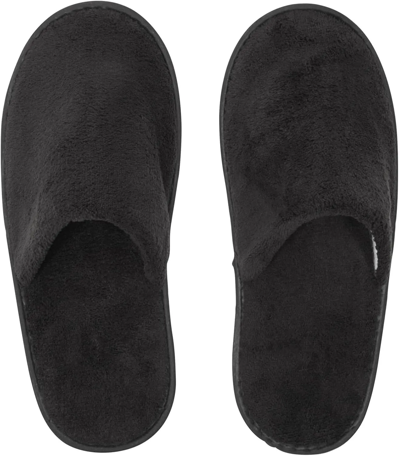 Juvale 12 Pairs Disposable Slippers for Guests, Bulk Pack for Hotel, Spa, Shoeless Home, (US Men Size 11, Women 12)