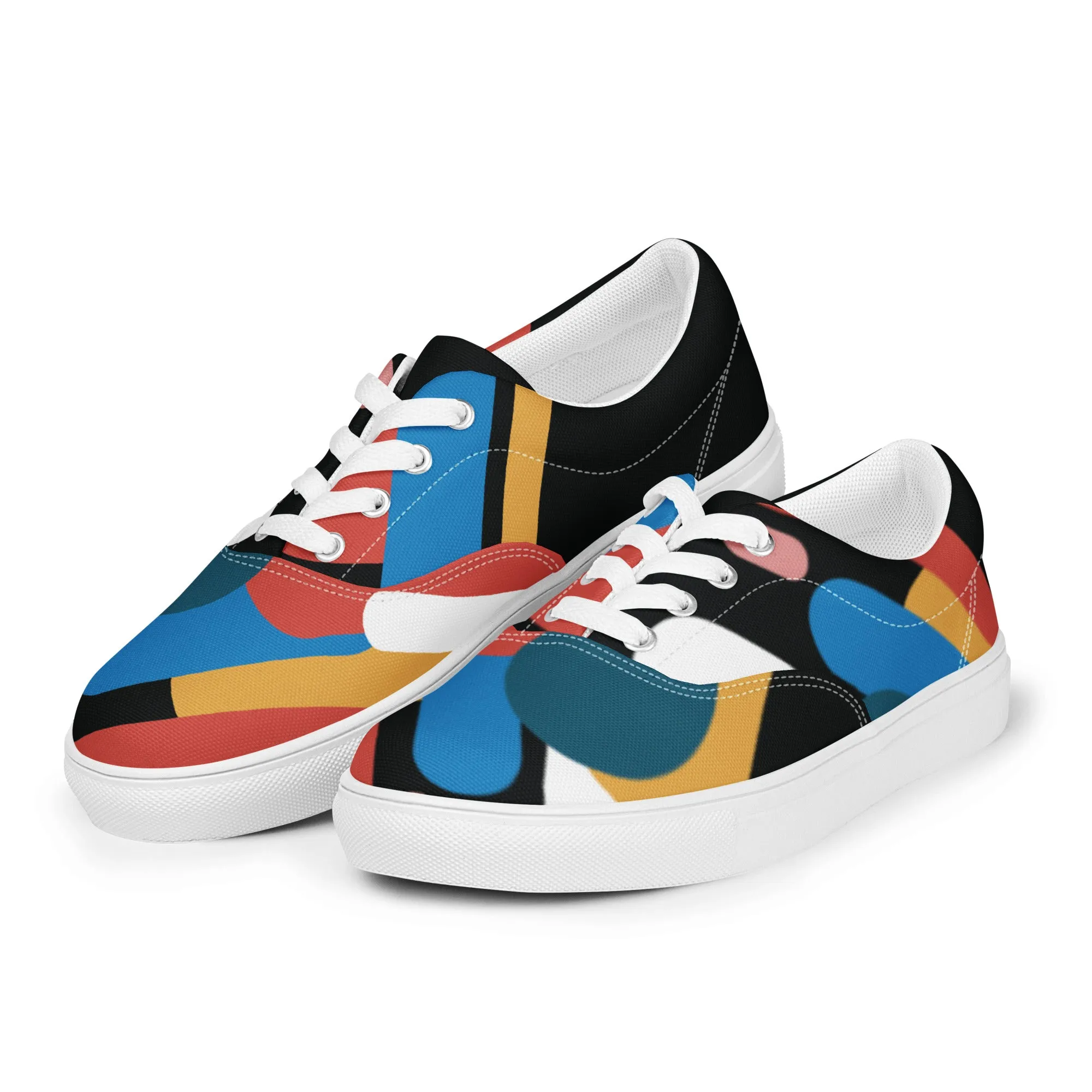 LIGHT STREAK Men’s Lace-Up Canvas Shoes