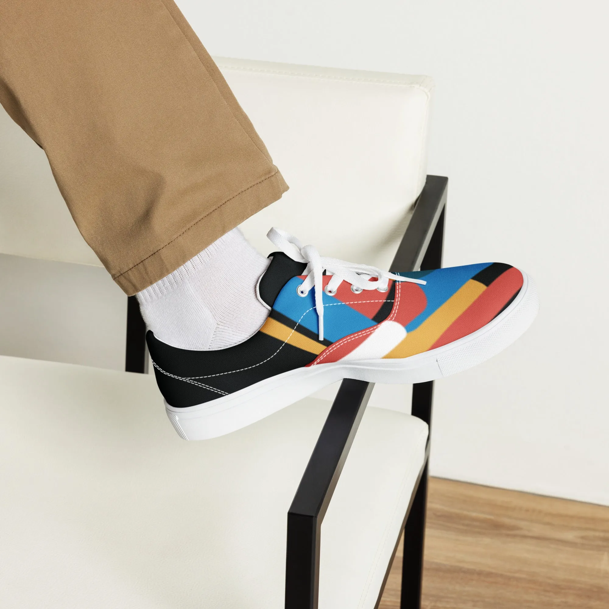 LIGHT STREAK Men’s Lace-Up Canvas Shoes