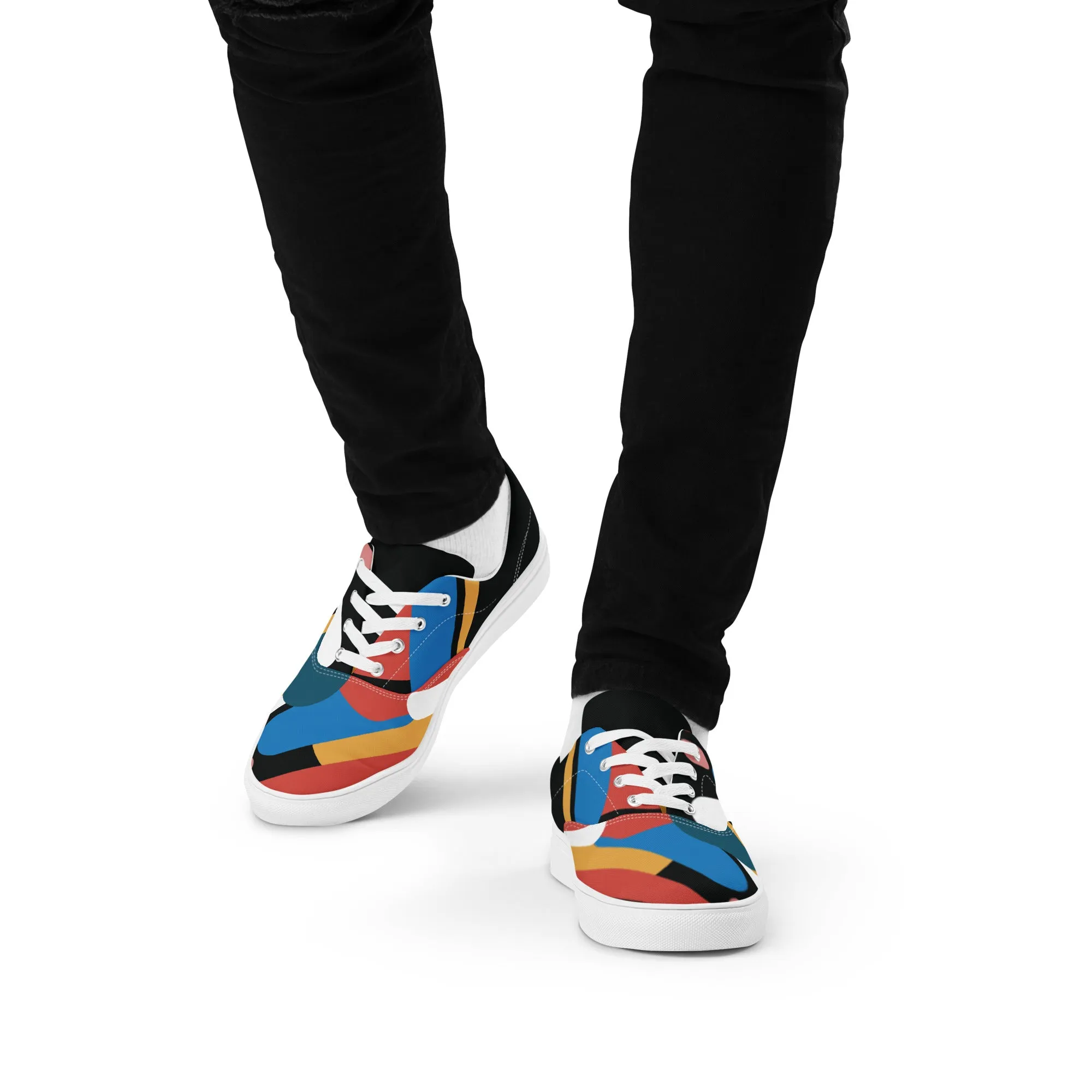 LIGHT STREAK Men’s Lace-Up Canvas Shoes