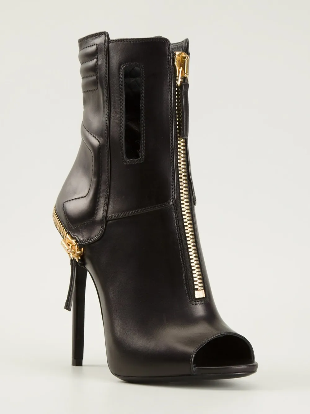 Open-Toe Ankle Boots