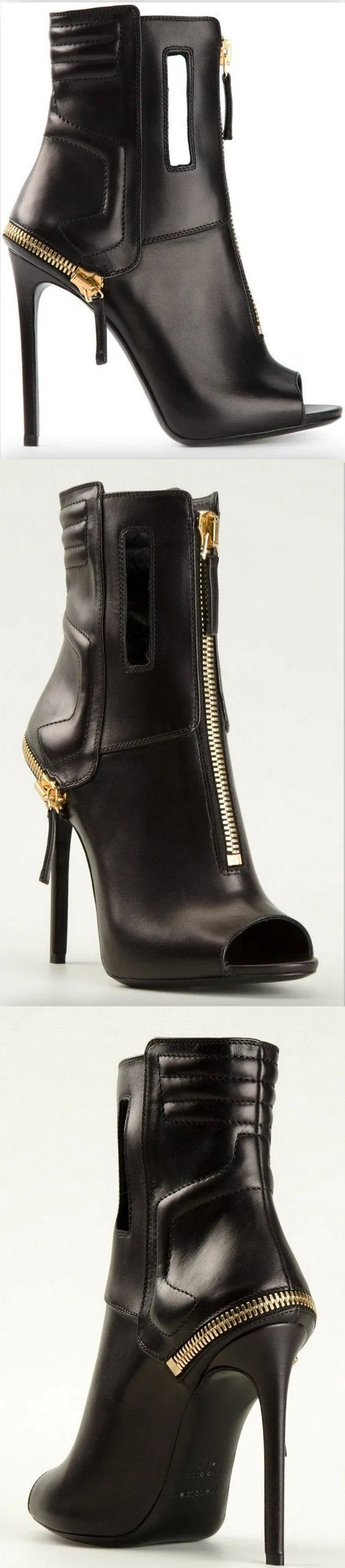Open-Toe Ankle Boots