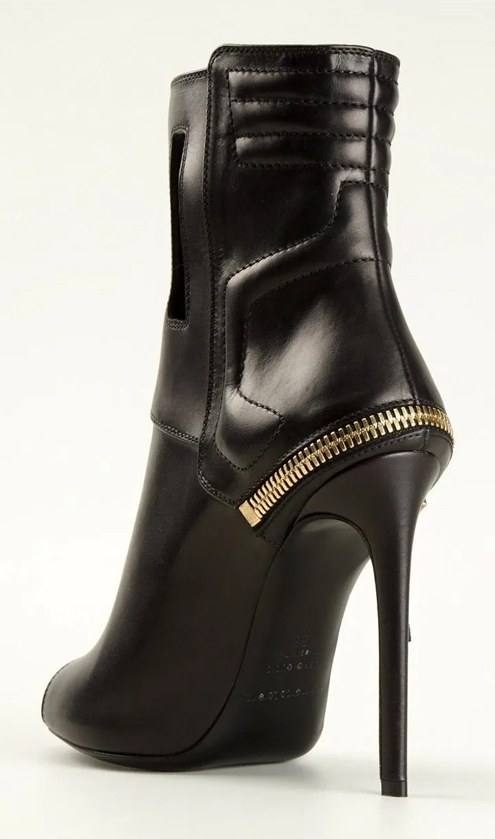 Open-Toe Ankle Boots