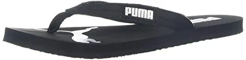 PUMA Women's Cozy Flip WNS Beach & Pool Shoes, Black Silver, 7.5