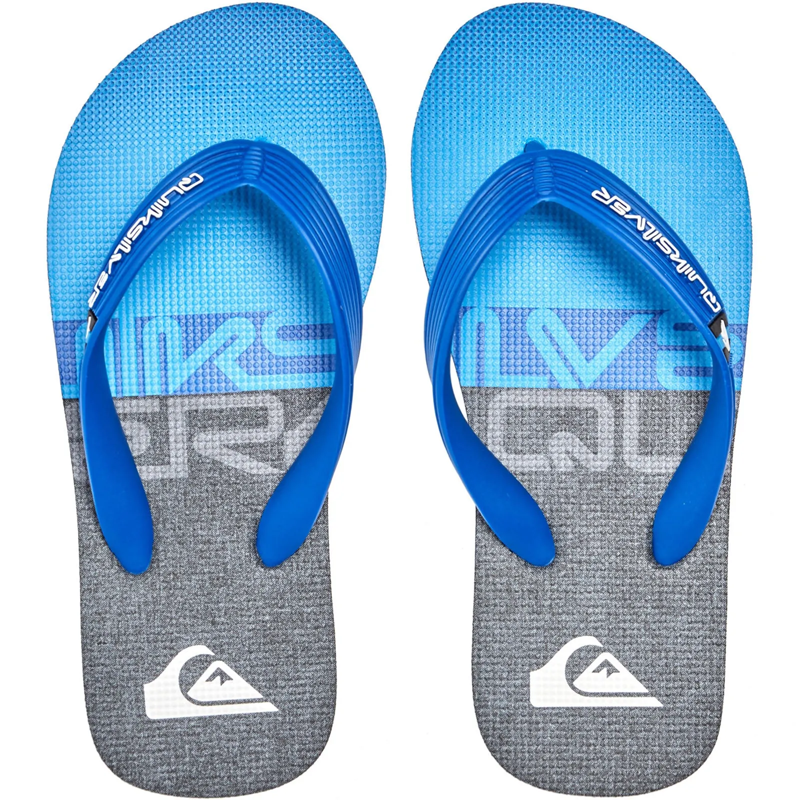 Quiksilver Kids Molokai Panel Flip Flops - Black/Blue