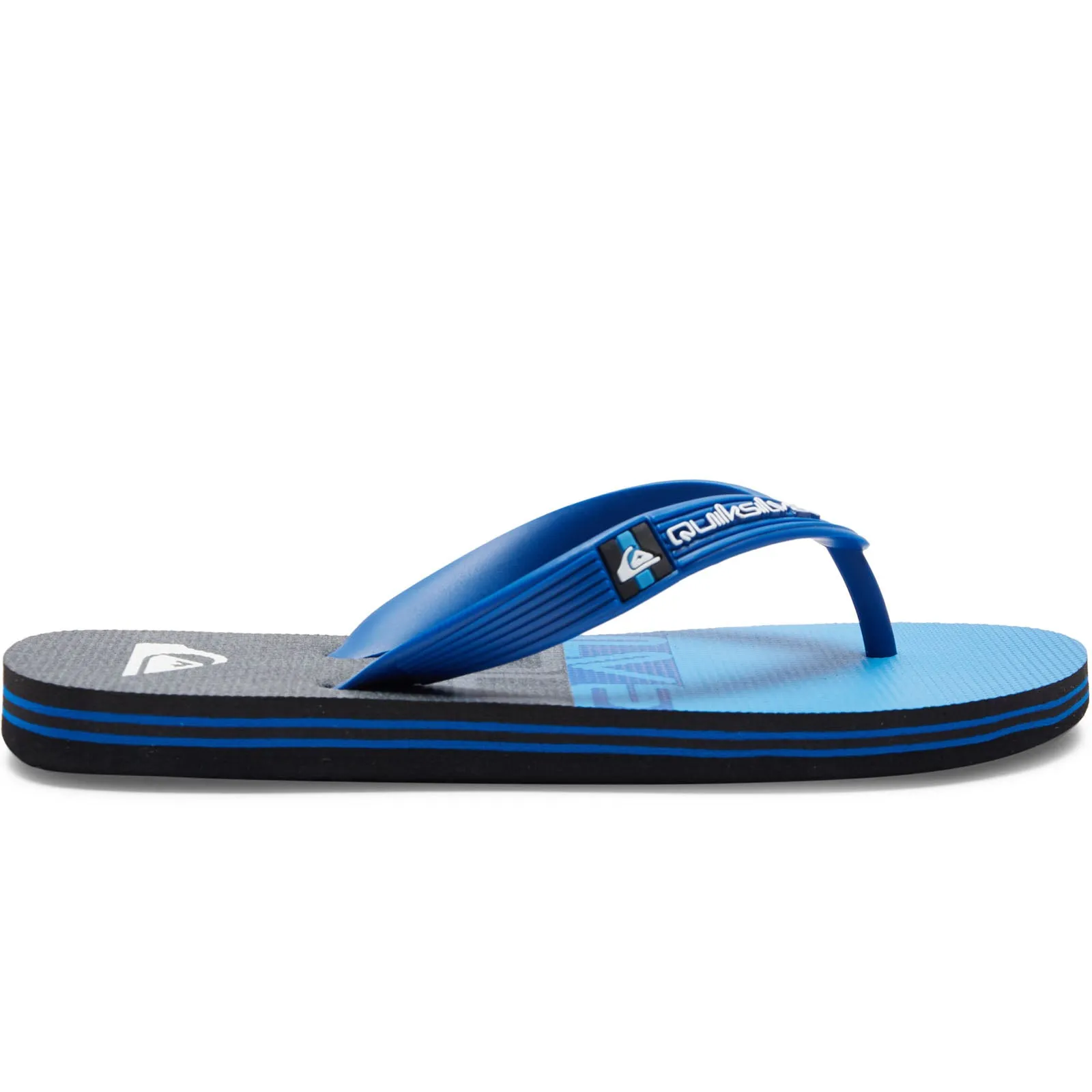 Quiksilver Kids Molokai Panel Flip Flops - Black/Blue